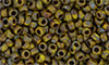 Matubo Seed Bead 7/0 (loose) : Opaque Yellow - Picasso