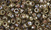 Matubo Seed Bead 7/0 (loose) : Crystal - Silver Picasso