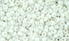 Matubo Seed Bead 8/0 (loose) : Pearl Shine - White