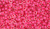 Matubo Seed Bead 8/0 (loose) : Crystal - Pink Neon-Lined