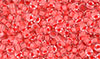 Matubo Seed Bead 8/0 (loose) : Crystal - Red Neon-Lined