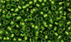 Matubo Seed Bead 8/0 (loose) : Matte - Chrysolite - Bronze Ice-Lined