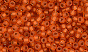 Matubo Seed Bead 8/0 (loose) : Matte - Hyacinth - Bronze Ice-Lined