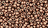 Matubo Seed Bead 8/0 (loose) : Matte - Metallic Copper