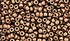 Matubo Seed Bead 8/0 (loose) : Matte - Metallic Bronze Copper