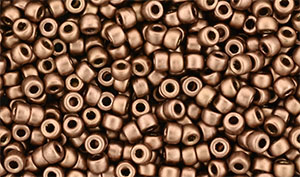 Matubo Seed Bead 8/0 (loose) : Matte - Metallic Bronze Copper