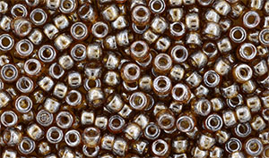 Matubo Seed Bead 8/0 (loose) : Luster - Smoky Topaz