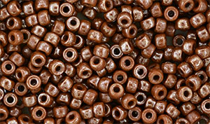 Matubo Seed Bead 8/0 (loose) : Luster - Opaque Chocholate