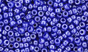 Matubo Seed Bead 8/0 (loose) : Luster - Opaque Blue