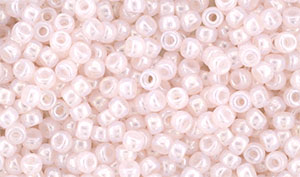 Matubo Seed Bead 8/0 (loose) : Luster - Milky Soft Rosaline