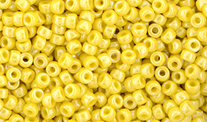 Matubo Seed Bead 8/0 (loose) : Luster - Opaque Lemon