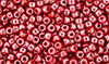 Matubo Seed Bead 8/0 (loose) : Luster - Coral Red