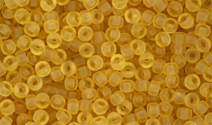 Matubo Seed Bead 8/0 (loose) : Matte - Lt Topaz