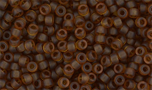 Matubo Seed Bead 8/0 (loose) : Matte - Smoky Topaz