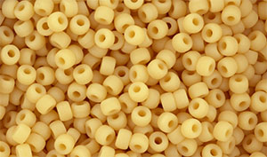 Matubo Seed Bead 8/0 (loose) : Matte - Opaque Ivory