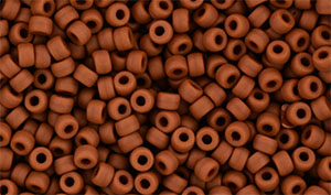 Matubo Seed Bead 8/0 (loose) : Matte - Opaque Umber