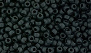 Matubo Seed Bead 8/0 (loose) : Matte - Jet