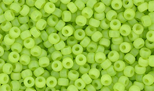 Matubo Seed Bead 8/0 (loose) : Matte - Milky Dk Peridot