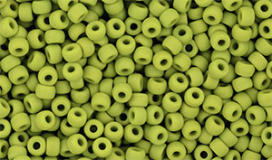 Matubo Seed Bead 8/0 (loose) : Matte - Opaque Olivine