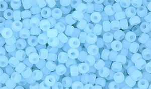 Matubo Seed Bead 8/0 (loose) : Matte - Milky Aquamarine