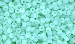 Matubo Seed Bead 8/0 (loose) : Matte - Milky Aqua