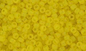 Matubo Seed Bead 8/0 (loose) : Matte - Milky Yellow