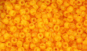 Matubo Seed Bead 8/0 (loose) : Matte - Opal Orange