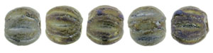 Melon Round 3mm (loose) : Matte - Iris - Brown