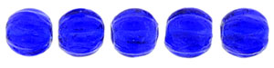 Melon Round 3mm (loose) : Cobalt