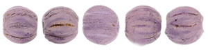 Melon Round 3mm (loose) : Luster - Opaque Lilac