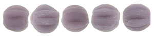 Melon Round 3mm (loose) : Matte - Opaque Purple