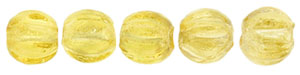 Melon Round 3mm (loose) : Luster Iris - Topaz