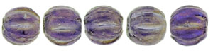 Melon Round 3mm (loose) : Luster Iris - Tanzanite