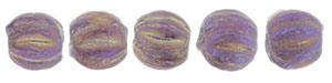 Melon Round 3mm (loose) : Luster Iris - Milky Amethyst