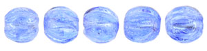 Melon Round 3mm (loose) : Luster Iris - Sapphire