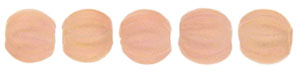 Melon Round 3mm (loose) : Sueded Gold Milky Pink