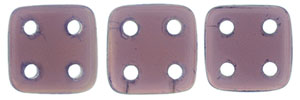 CzechMates QuadraTile 6 x 6mm (loose) : Milky Amethyst