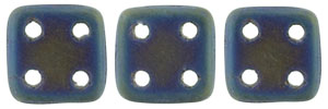 CzechMates QuadraTile 6 x 6mm (loose) : Matte - Iris - Blue