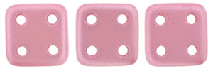 CzechMates QuadraTile 6 x 6mm (loose) : Pearl Coat - Flamingo