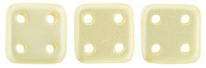 CzechMates QuadraTile 6 x 6mm (loose) : Pearl Coat - Cream