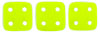 CzechMates QuadraTile 6 x 6mm (loose) : Neon - Yellow
