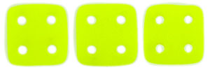 CzechMates QuadraTile 6 x 6mm (loose) : Neon - Yellow