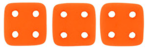 CzechMates QuadraTile 6 x 6mm (loose) : Neon - Orange