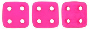 CzechMates QuadraTile 6 x 6mm (loose) : Neon - Pink