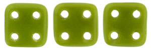 CzechMates QuadraTile 6 x 6mm (loose) : Opaque Olive