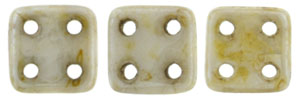 CzechMates QuadraTile 6 x 6mm (loose) : Opaque Luster - Picasso