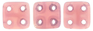 CzechMates QuadraTile 6 x 6mm (loose) : Milky Pink