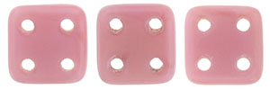 CzechMates QuadraTile 6 x 6mm (loose) : Coral Pink