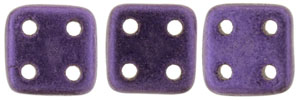 CzechMates QuadraTile 6 x 6mm (loose) : Metallic Suede - Purple