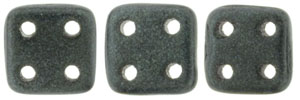 CzechMates QuadraTile 6 x 6mm (loose) : Metallic Suede - Dk Forest